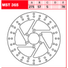 Tarcza hamulcowa TRW MST 365