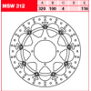 Tarcza hamulcowa TRW MSW 312