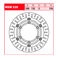 Tarcza hamulcowa TRW MSW 235