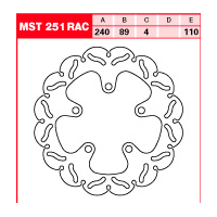 Tarcza hamulcowa TRW MST 251 RAC