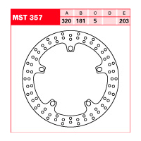 Tarcza hamulcowa TRW MST 357