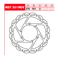 Tarcza hamulcowa TRW MST 301 ROV