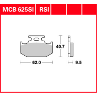 Klocki hamulcowe TRW MCB 625 RSI