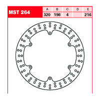 Tarcza hamulcowa TRW MST 264