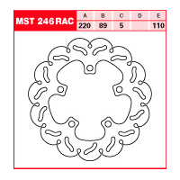 Tarcza hamulcowa TRW MST 246 RAC