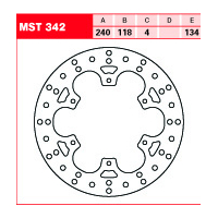 Tarcza hamulcowa TRW MST 342