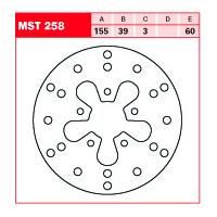Tarcza hamulcowa TRW MST 258
