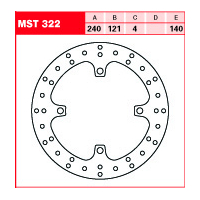 Tarcza hamulcowa TRW MST 322