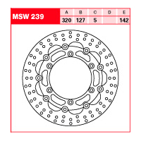 Tarcza hamulcowa TRW MSW 239
