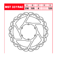 Tarcza hamulcowa TRW MST 337 RAC