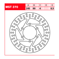 Tarcza hamulcowa TRW MST 370