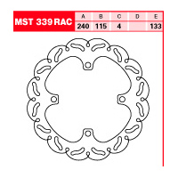 Tarcza hamulcowa TRW MST 339 RAC
