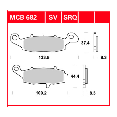 Klocki hamulcowe TRW MCB 682 SRQ