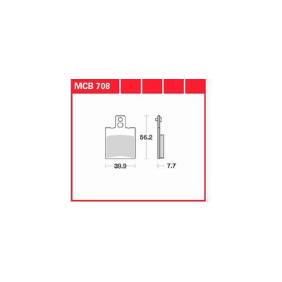 Klocki hamulcowe TRW MCB 708- Aprilia
