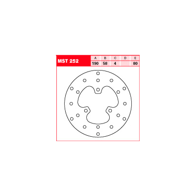 Tarcza hamulcowa TRW MST 252