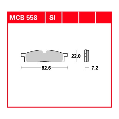 Klocki hamulcowe TRW MCB 558