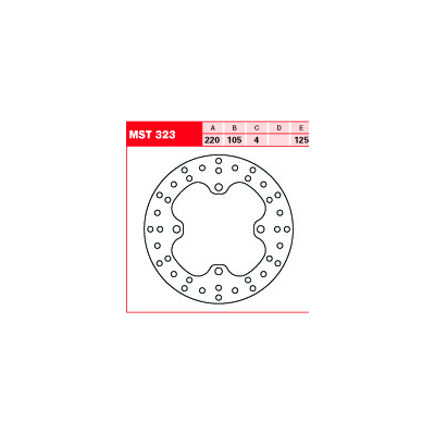 Tarcza hamulcowa TRW MST 323