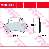Klocki hamulcowe TRW MCB 668 SI