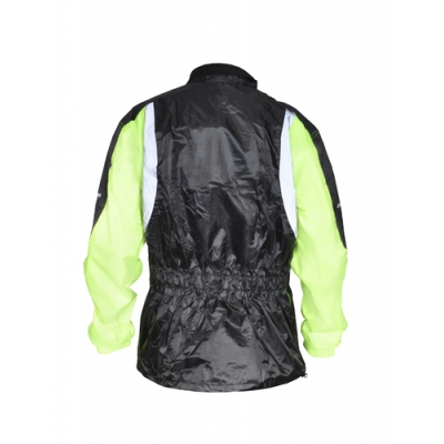 KURTKA PRZECIWDESZCZOWA OZONE MARIN BLACK/FLUO YELLOW
